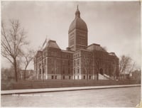 Black and white photograph of State Capitol, c.1900.