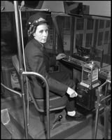 photograph of motorette operating streetcar