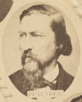 Black and white photograph of Wilhelm Pfaender, ca. 1870.