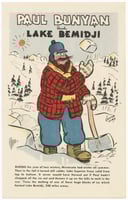 Paul Bunyan postcard