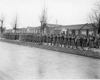 The 6888th Battalion in formation, awaiting inspection