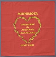 Gorbachev visit hanky