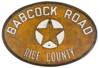 Babcock Road sign