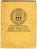 Three-M-ite sample collection, 1935. 3M’s first profitable product was Three-M-ite, a flexible sandpaper. Here, Three-M-ite was packaged as a sample so prospective buyers could see the product.