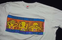 ACT UP t-shirt designed by Keith Haring, mid-1980s.