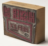 Hüsker Dü and Reflex Records printing plate