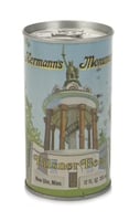 Color image of a Hermann's Monument beer can, ca. 1980.