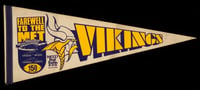 Farewell to the Met Minnesota Vikings pennant, 1981.