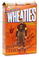 Wheaties box featuring athlete and Olympic gold medalist Jim Thorpe, 2001.