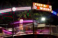 Tilt-A-Whirl at night