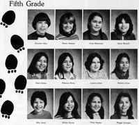 Fifth-grade students at the Heart of the Earth Survival School