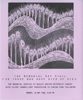 AIDS vigil flyer