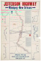 Map of the route of the Jefferson Highway, 1921