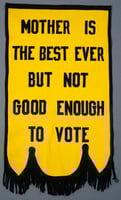 Woman-suffrage banner used by the St. Paul Political Equality Club, 1920–1936.