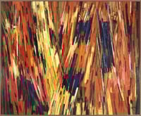 Kinetic Rhapsody, oil-on-canvas painting by Elof Wedin, 1962.