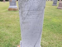 Detail of Anna Salzer’s cemetery marker