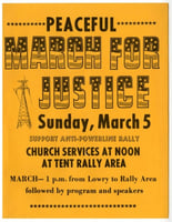 Anti-power-line rally poster