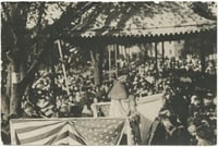 Archbishop Ireland at the ground breaking ceremony for the Basilica