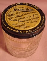Burma-Shave jar