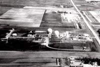 Aerial view of US Air Force Base near Chandler, ca. 1950s.