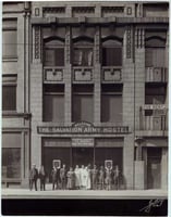 Black and white photograph of the Salvation Army Hostel, 317 Robert, St. Paul, ca. 1920.