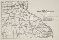 Map of southeastern Minnesota printed in The Paradise of Minnesota: The Proposed Whitewater State Park (L. A. Warming, 1917).