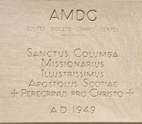 Cornerstone of the Church of St. Columba