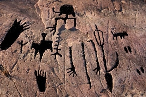 Digitally enhanced petroglyphs