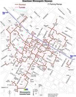 Downtown skyway map