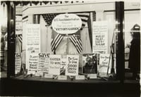 Black and white photograph of a store display window in St. Paul promoting home gardening, c.1918.