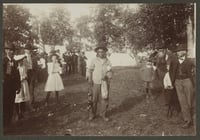 Shaynowishkung with his Diamond Willow cane