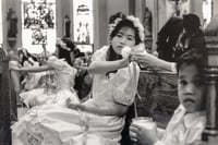 Children inside St. Adalbert Church