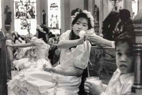 Children inside St. Adalbert Church