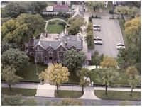 Aerial view of the governor's residence