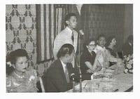 FMA president Rene Dawis delivering a speech in Minneapolis, 1953.