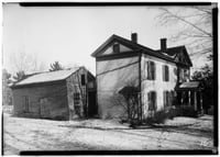 View of Folsom House and barn from the southwest