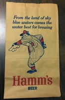 Hamms bear paper bag