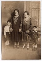 Hyman Berman at age five, with family