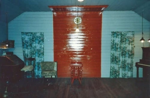 Color image of the Fisher IOOF main hall, interior.