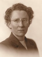 Black and white photograph of Agnes Keenan, c.1945. From the Agnes Keenan Collection. St. Catherine University Archives, St. Paul.