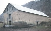Color image of the Jefferson Grain Warehouse, Houston County, c.1994.