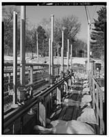 Gate lifters at Gull Lake Dam