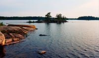 Color image of Iron Lake, Boundary Waters Canoe Area Wilderness, 2012.
