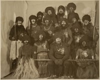 Participants in the 1916 St. Paul Winter carnival pose in their Africa costumes.