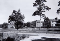 Black and white photograph of Ah-Gwah-Ching, the state sanatorium for consumptives, c.1950. Clarence Johnston designed buildings for this institution between 1905 and 1931.