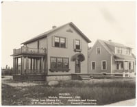 Oliver-built homes in Marble, Minnesota, 1920. The company designed and built homes in in the Canisteo District for employees to live in as they populated towns throughout the western Mesabi Range.