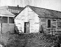 Black and white photograph of the Chapel of St. Paul, c.1855.