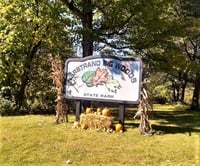 Nerstrand Big Woods State Park entrance sign