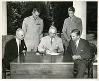 General Lauris Norstad and President Truman, c.1950