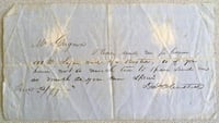 Letter from David Olmsted to Antoine Grignon